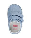 Sapato bebê cano baixo jeans com recortes azul | Carter's