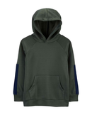 Blusa de Moletom Infantil Capuz Cinza Escuro Tam 6 a 8