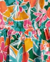 Vestido infantil floral em regata multicor |