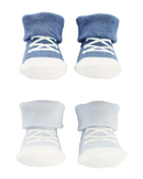 Kit meia bebê 2 pares sapatinho multicor |